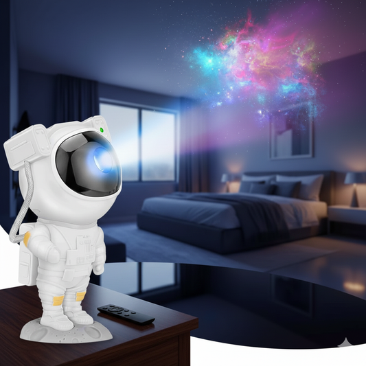 Astronaut Galaxy Projector - 360 Magnetic Head Rotation, Remote Control