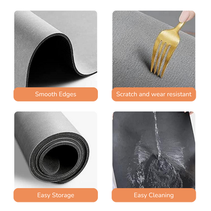 AquaMat™ Ultra Absorbent Dish Drying Mat