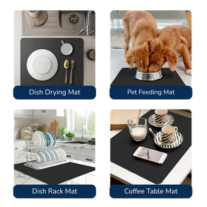 AquaMat™ Ultra Absorbent Dish Drying Mat